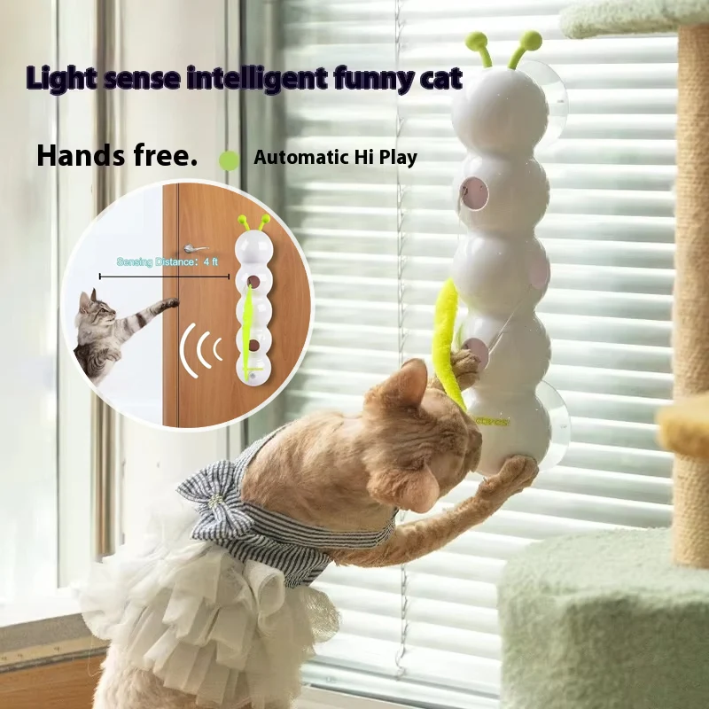Smart Motion Cat Toy With Worm Design - Image 2
