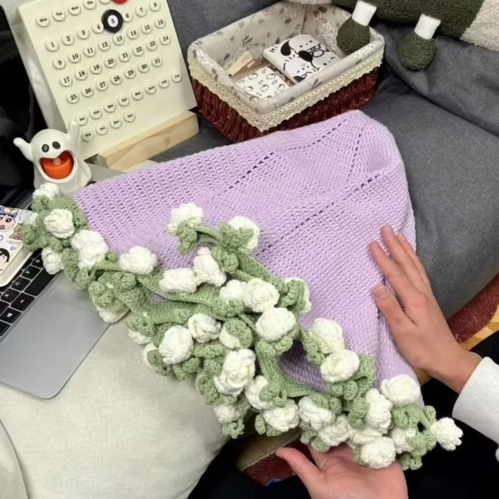 Crochet Rose Bouquet Blanket 80cm - Image 6