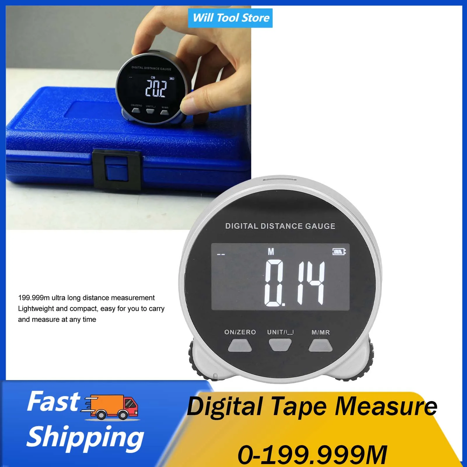 Digital Rechargeable Tape Measure – Smart High-precision Measuring Tool - Image 2