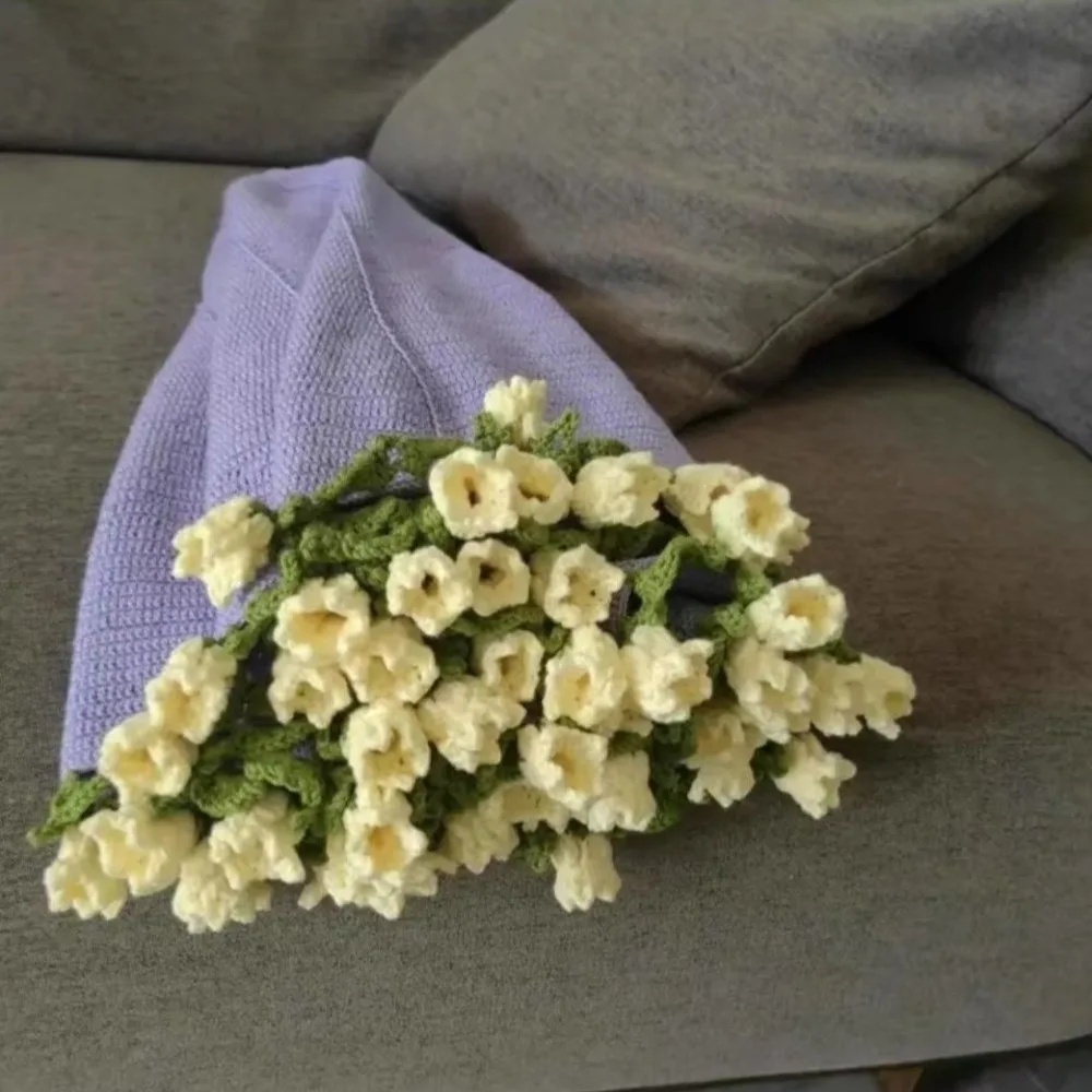 Crochet Rose Bouquet Blanket 80cm - Image 3