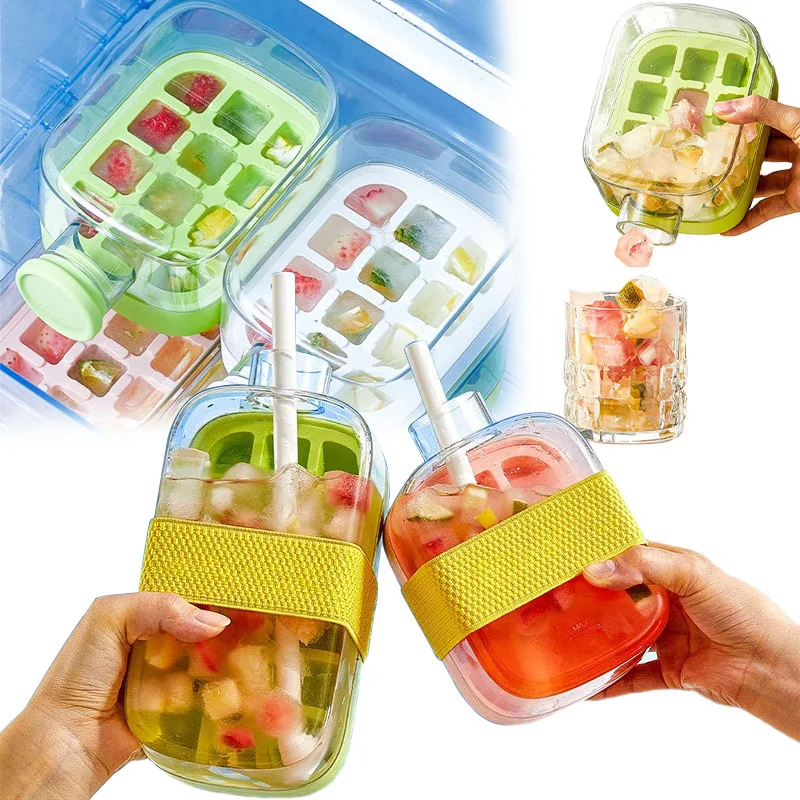 Cool Summer Ice Bottle – Ice Cube Refreshing Drink Bottle - Image 2