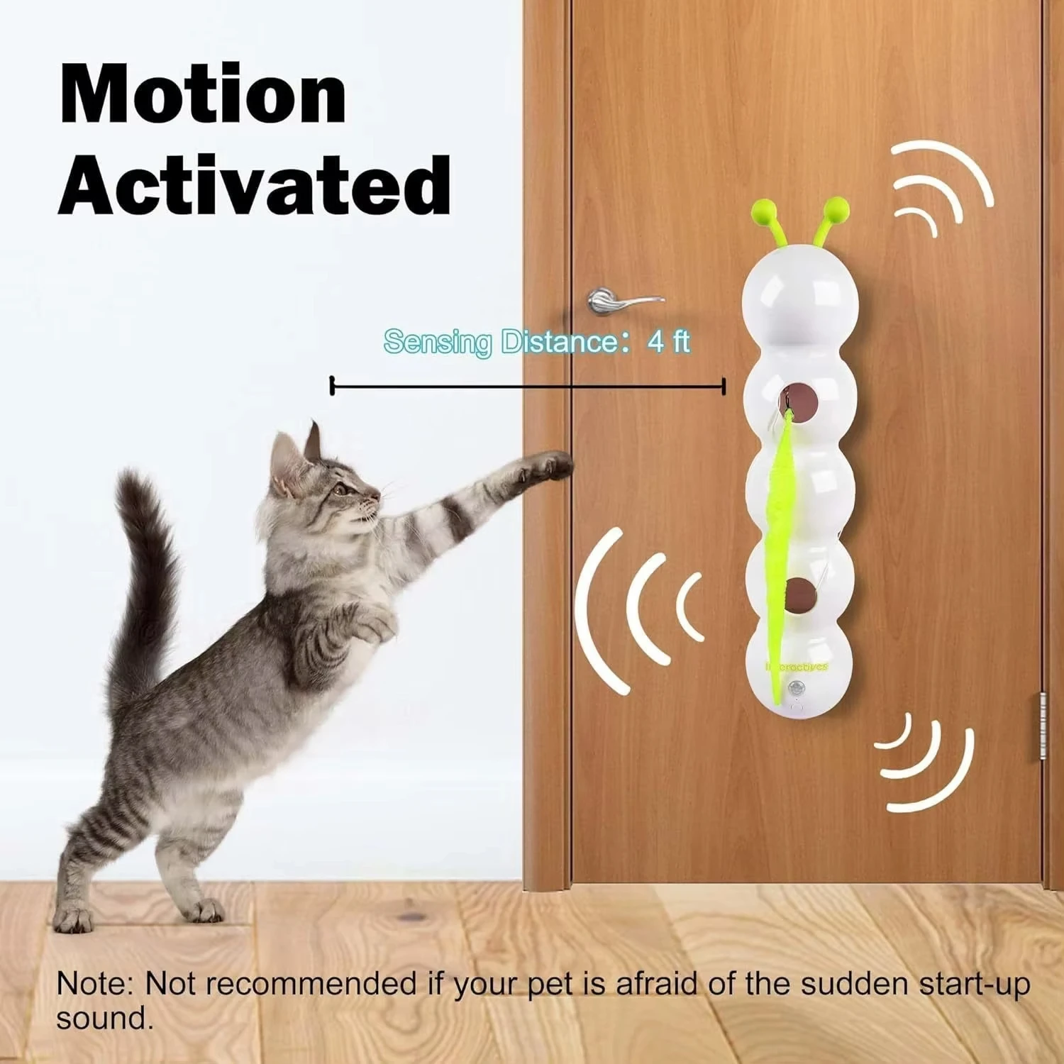 Smart Motion Cat Toy With Worm Design - Image 5